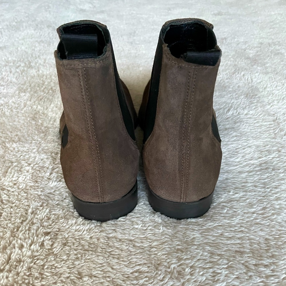 Zara Chelsea Suede Brown Boots For Men Size 41 - Picture 4 of 8